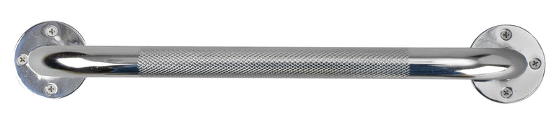 DMI® 16" Institutional Steel Knurled Grab Bar, Silver