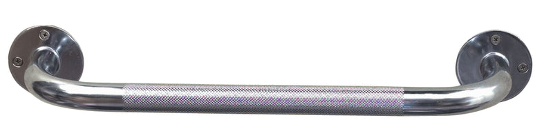 HealthSmart™ 16" Steel Knurled Grab Bar, Chrome