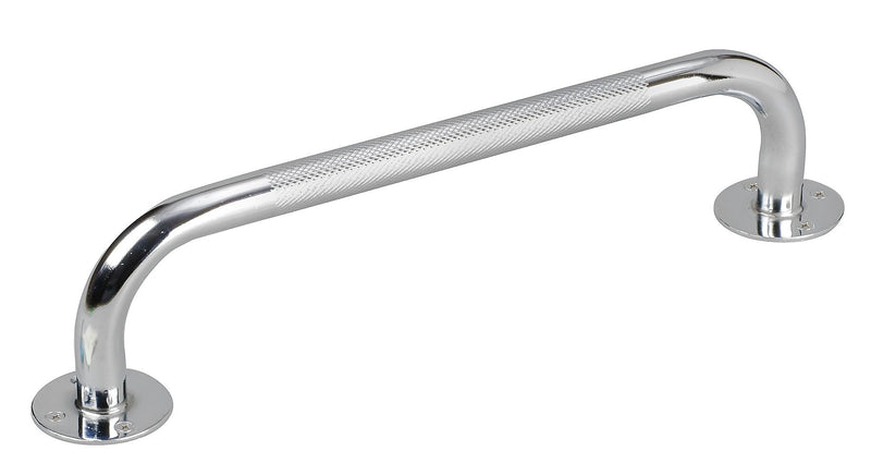 HealthSmart™ 16" Steel Knurled Grab Bar, Chrome