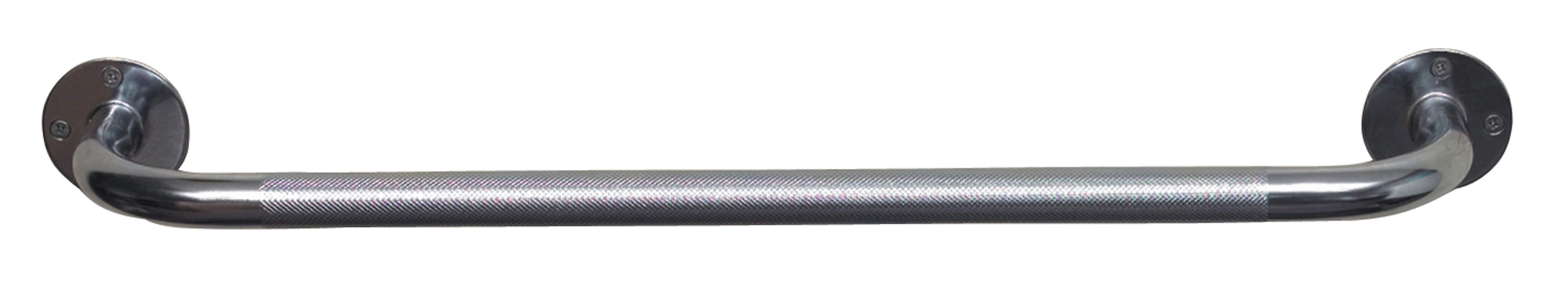 DMI® 24" Steel Knurled Grab Bar, Chrome