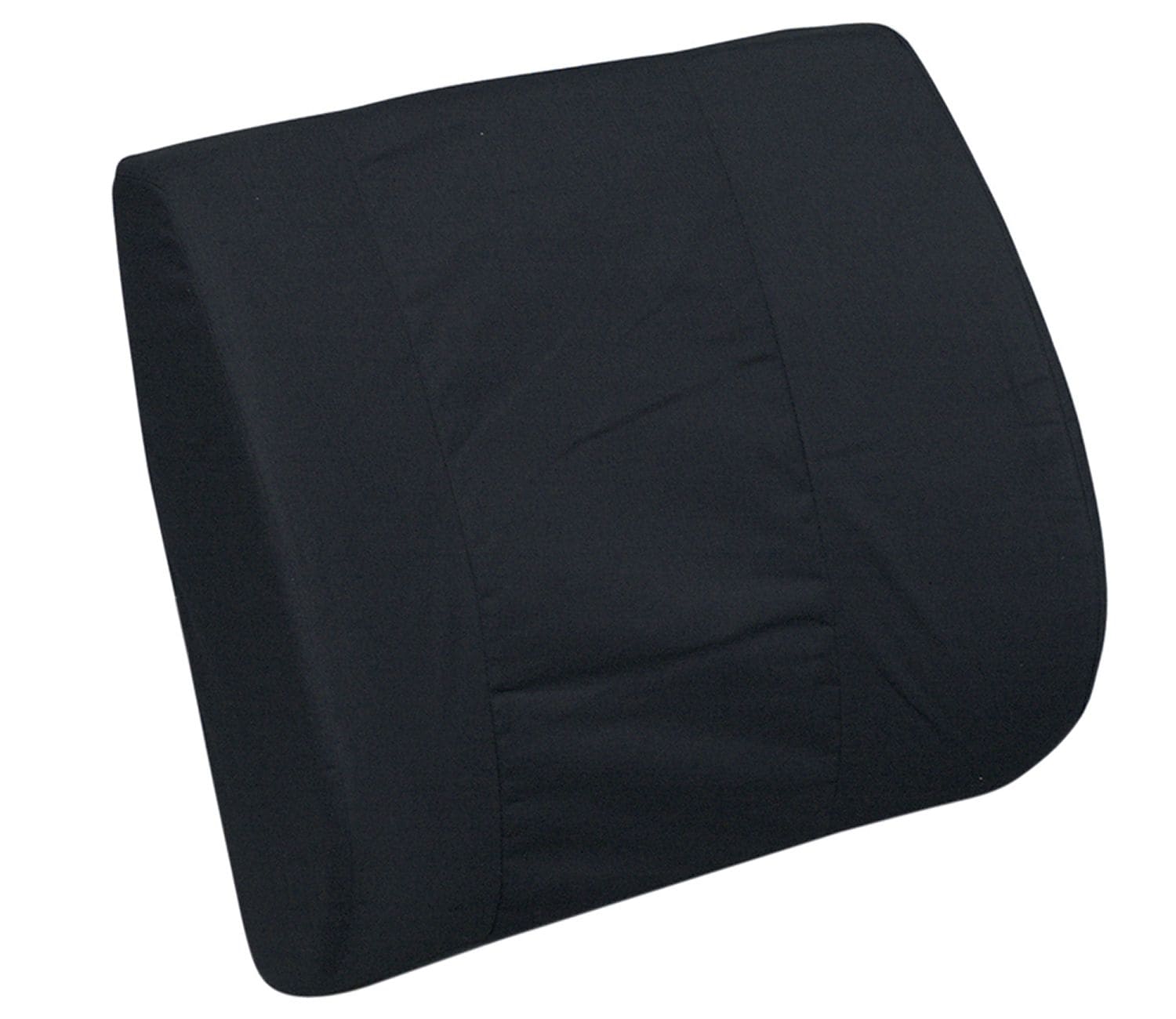 DMI® 14" x 13" Foam Standard Lumbar Cushion, Leatherette Cover, Black