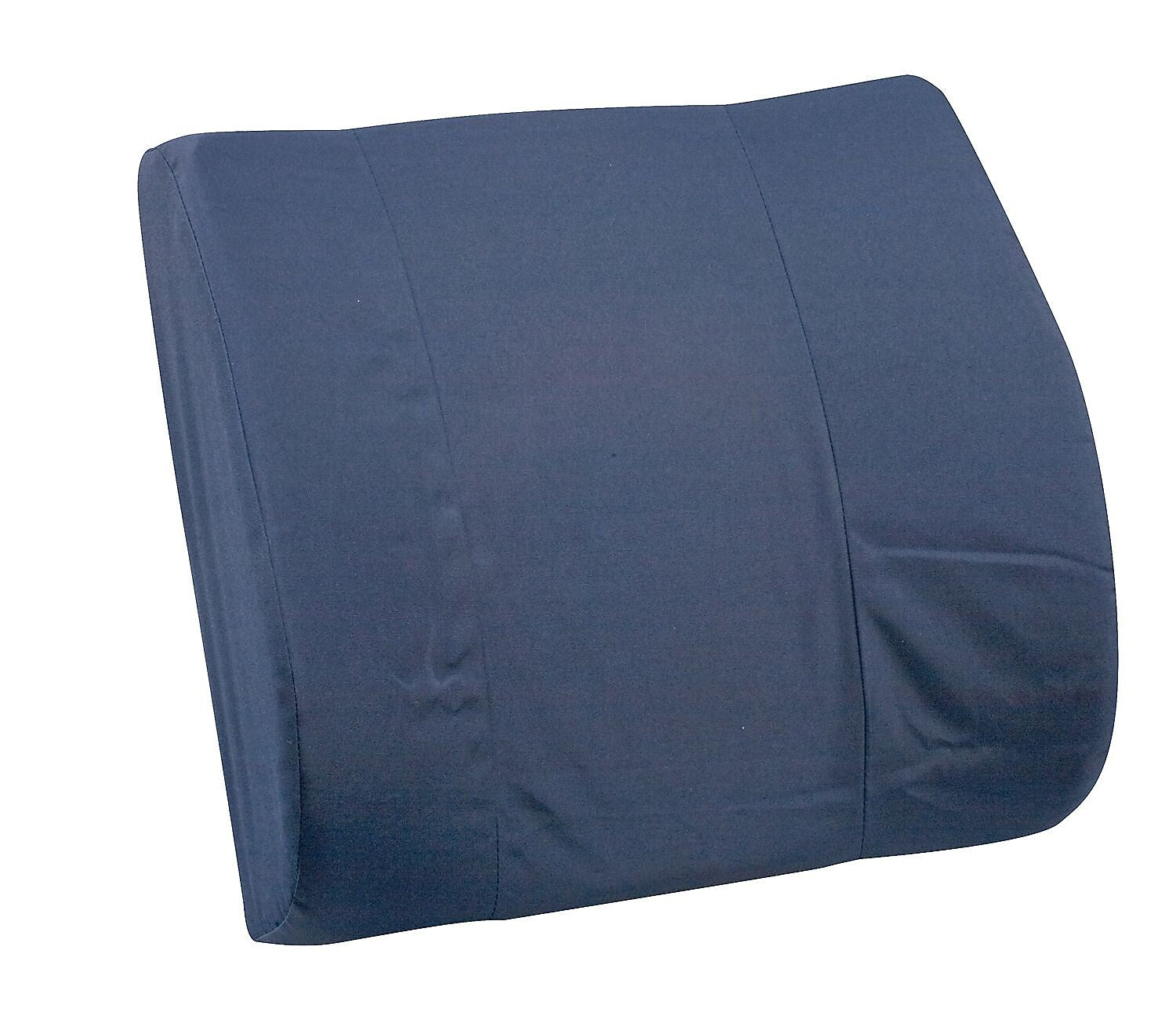 DMI® 14" x 13" Foam Standard Lumbar Cushion With Strap, Polyester/Cotton Cover, Navy