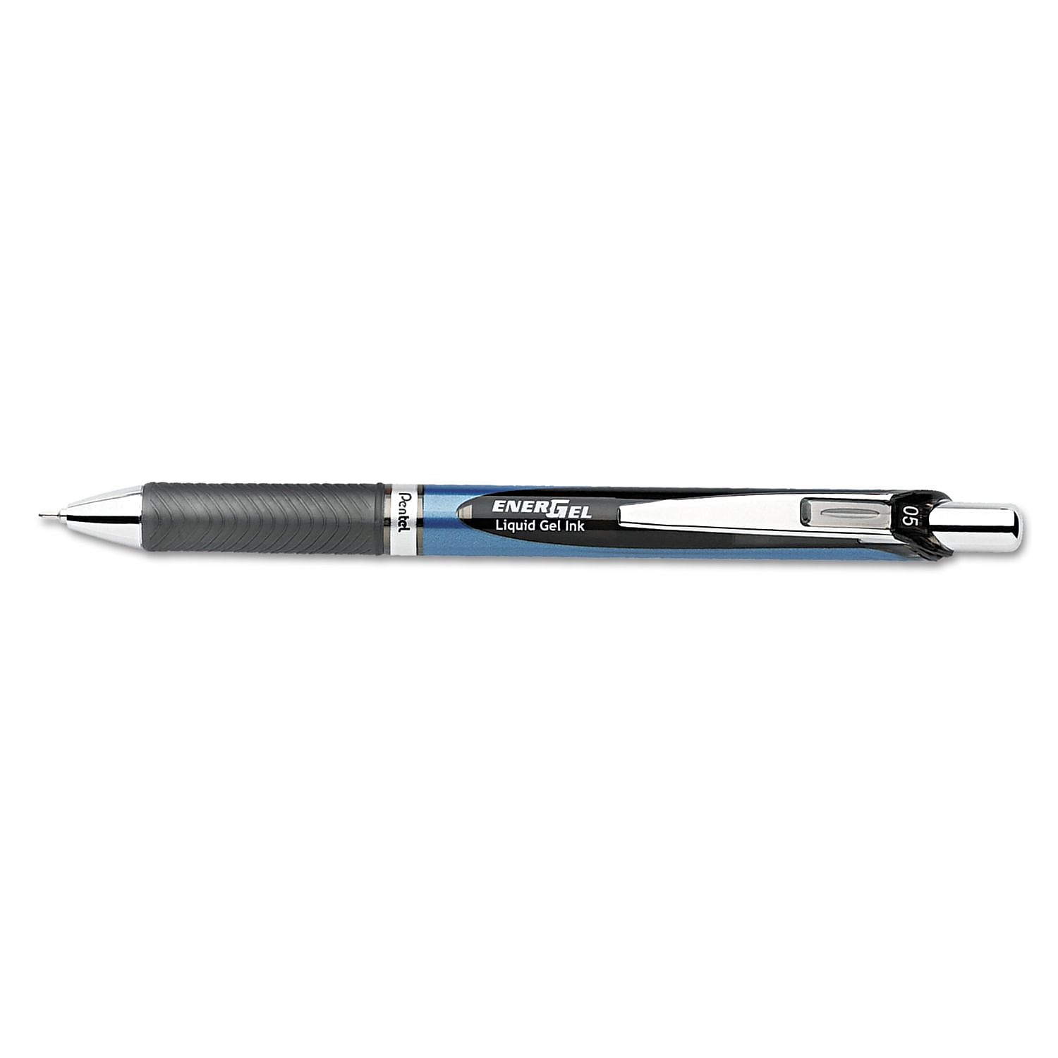 Pentel® Energel® 0.5 mm Needle Retractable Deluxe Liquid Gel Pen, Black