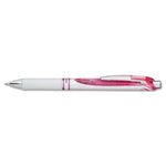 Pentel EnerGel Retractable Gel Pen, 0.7mm, Medium Point, Pink Ink (PENBL77PWP)