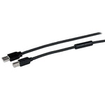 StarTech 50' USB 2.0 Male to Male Data Transfer Cable, Black