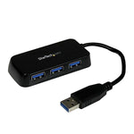 StarTech SuperSpeed 4-Port USB 3.0 Hub, Black (RV7816)