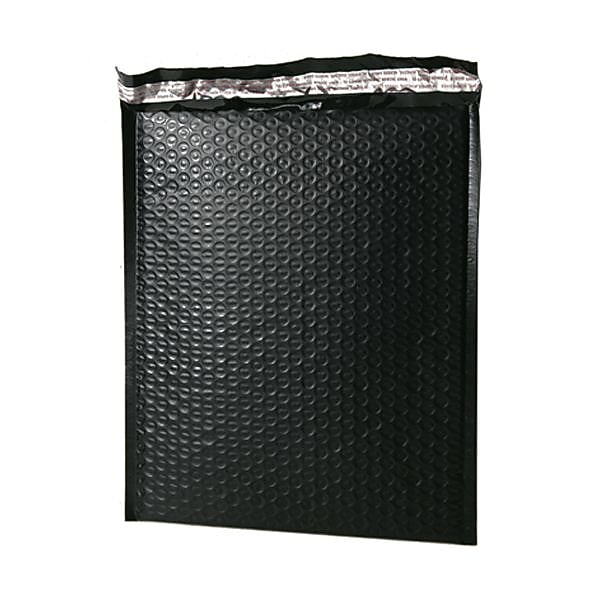 Jam Paper Bubble Padded Mailers with Peel and Seal Closure, 10" x 13", Black Matte, 12/Pack (V0140117)