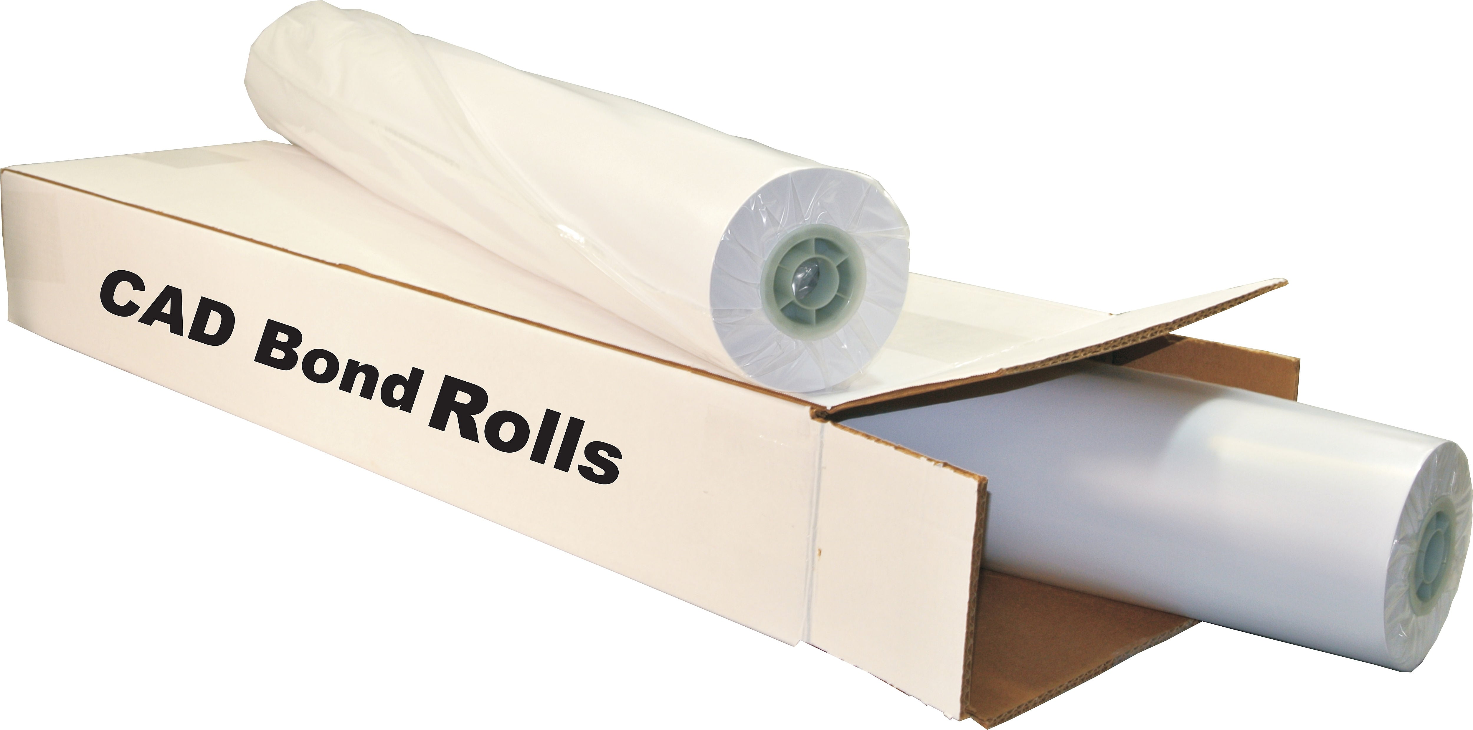 TST Impreso Wide Format CAD Inkjet Bond Paper, 30" x 300', Uncoated, 2/Roll (30304)