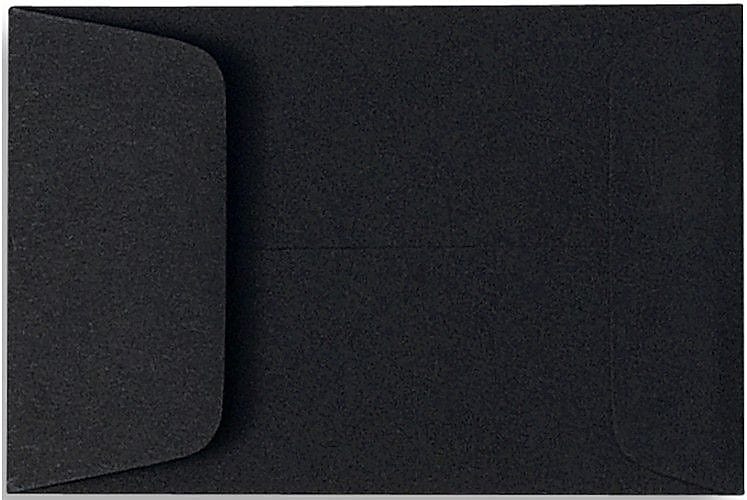 LUX #1 Coin Envelopes (2-1/4 x 3-1/2) 50/Box, Midnight Black (1COBLK-50)