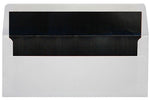 LUX 4 1/8" x 9 1/2" #10 60lbs. Envelopes, White With Black LUX Lining, 50/Pack
