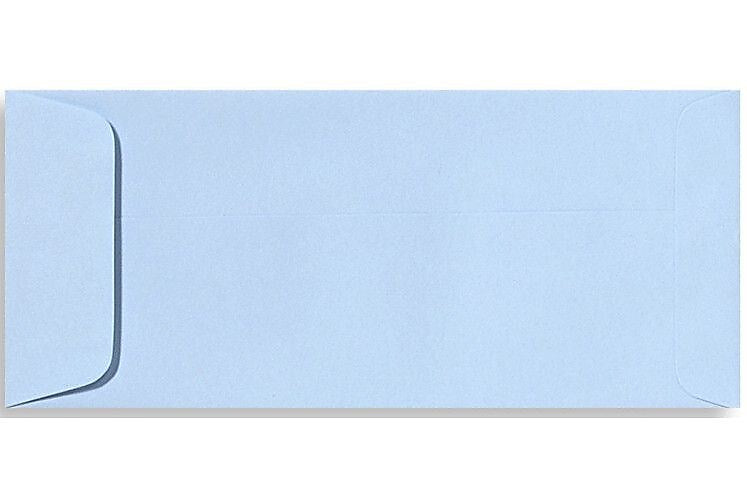 LUX 4 1/8" x 9 1/2" #10 70lbs. Open End Envelopes, Baby Blue, 50/Pack