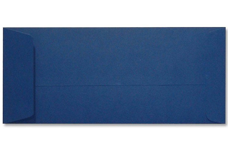 LUX 4 1/8" x 9 1/2" #10 80lbs. Open End Envelopes, Navy Blue, 50/Pack