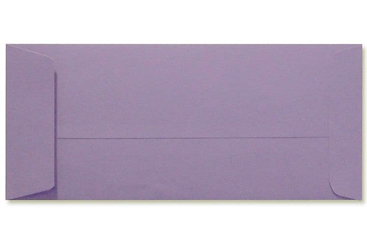 LUX 4 1/8" x 9 1/2" #10 80lbs. Open End Envelopes, Wisteria Purple, 50/Pack