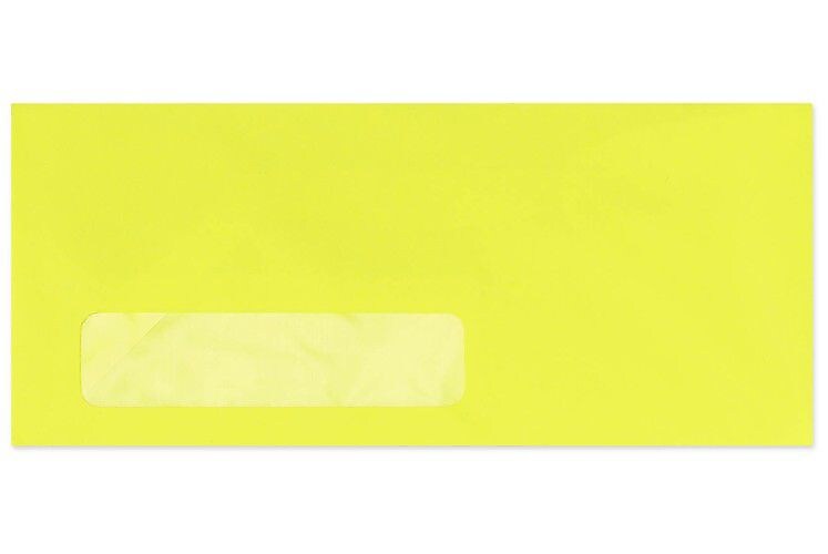 LUX 4 1/8" x 9 1/2" #10 Window Envelopes, Midnight Black, 50/Pack