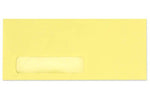 LUX 4 1/8" x 9 1/2" #10 Window Envelopes, Pastel Canary Yellow, 50/Pack