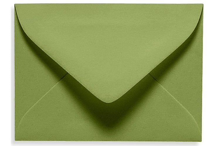 LUX #17 Mini Envelope (2 11/16 x 3 11/16) 50/Box, Avocado (EXLEVC-27-50)