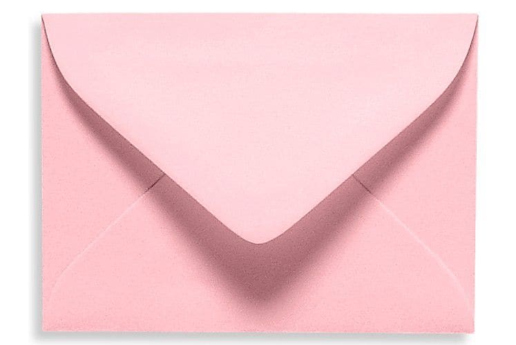 LUX 2 11/16" x 3 11/16" 70lbs. #17 Mini Envelopes W/Glue, Candy Pink, 50/Pack