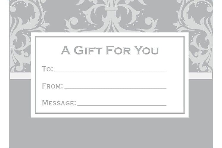 LUX 2 11/16" x 3 11/16" 70lbs. #17 Mini Envelopes W/Glue, Silver Damask, 50/Pack