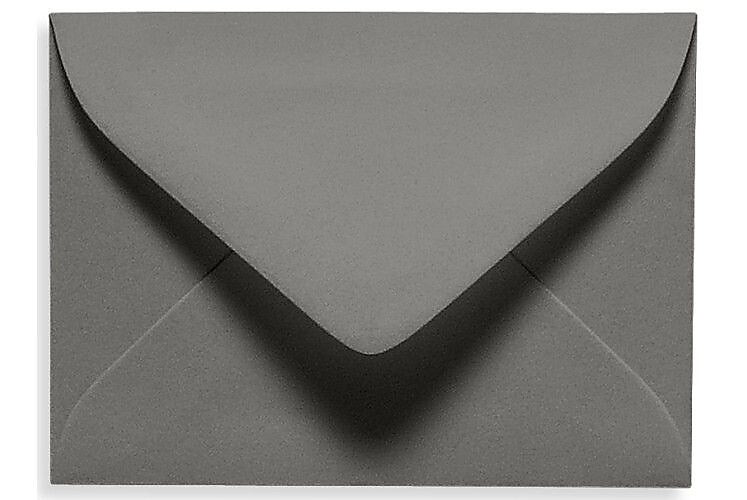 LUX 2 11/16" x 3 11/16" #17 Mini Envelopes W/Glue Closure, Smoke Gray, 250/BX