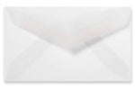 LUX 2 1/8" x 3 5/8" 30lbs. Pointed Mini Envelopes W/Glue, Clear Translucent, 50/Pack