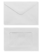 LUX #56 Mini Window Envelope (3 x 4 1/2) 50/Box, White (EN5603-50)