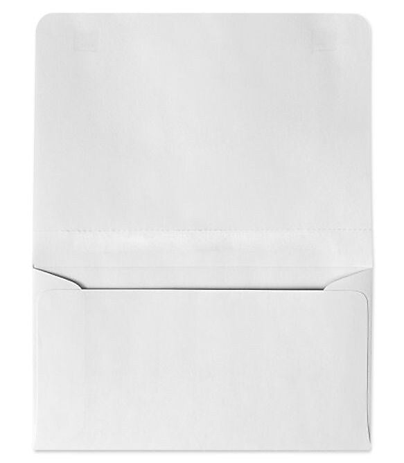 LUX 4 1/4" x 6 1/2" #6 24lbs. 2-Way Envelopes, Bright White, 50/Pack