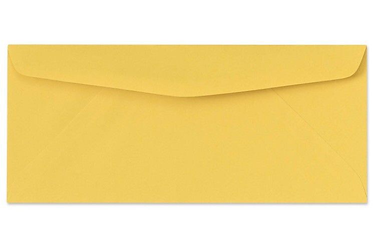 LUX 3 7/8" x 8 7/8" #9 60lbs. Regular Envelopes, goldenrod yellow, 50/Pack