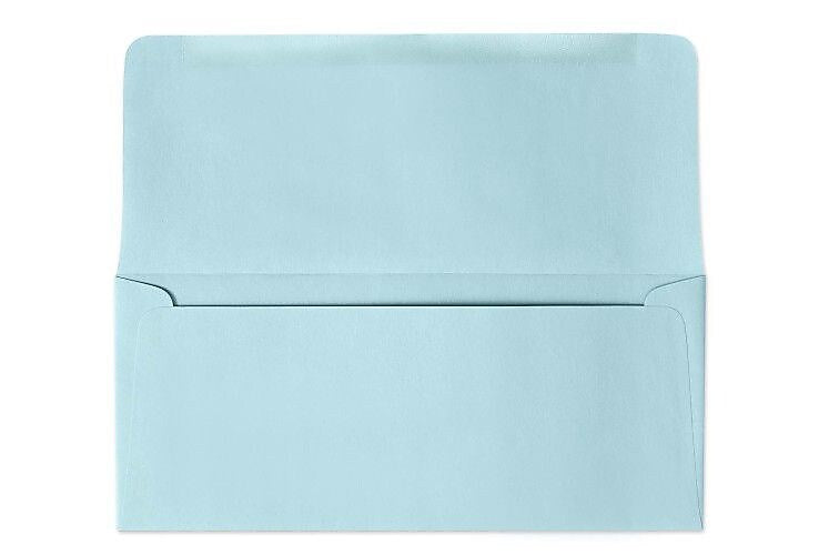 LUX 3 7/8" x 8 7/8" #9 60lbs. Remittance, Donation Envelopes, Pastel Blue, 50/Pack, 10 Packs/Box