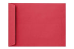 LUX 10" x 13" 60lbs. Open End Envelopes, Holiday Red, 50/Pack