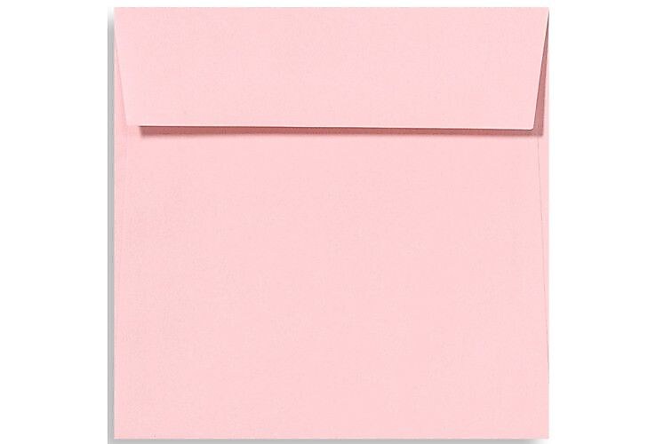 LUX 5 1/2 x 5 1/2 Square Envelopes, 50/Box, Candy Pink (EX8515-14-50)