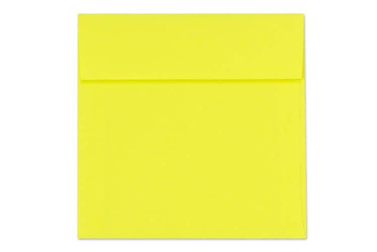 LUX 5 1/2 x 5 1/2 Square Envelopes, 50/Box, Citrus (8515-20-50)