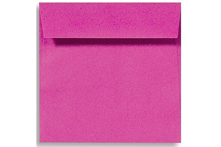 LUX 5 1/2 x 5 1/2 Square Envelopes, 250/Box, Magenta (EX8515-10-250)