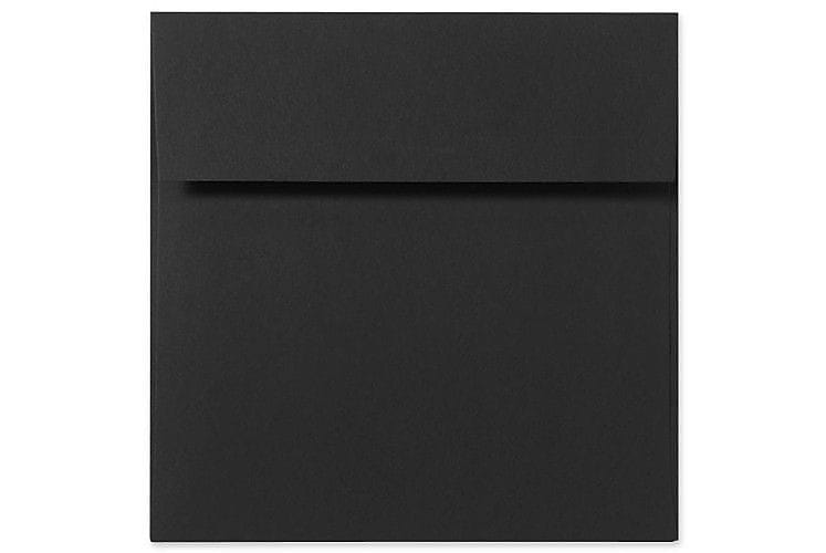 LUX 5 x 5 Square Envelopes, 50/Box, Midnight Black (F-8505-B-50)