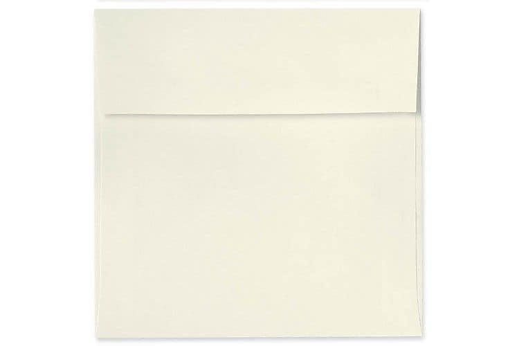 LUX 5 1/2 x 5 1/2 Square Envelopes, 50/Box, Natural - 100% Recycled (8515-NPC-50)