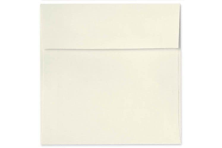 LUX 5 1/2 x 5 1/2 Square Envelopes, 50/Box, Natural Linen (8515-NLI-50)
