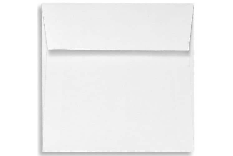 LUX 5 1/2 x 5 1/2 Square Envelopes, 50/Box, White - 100% Recycled (8515-WPC-50)