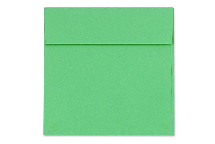 LUX 5 x 5 Square Envelopes, 50/Box, Holiday Green (8505-12-50)