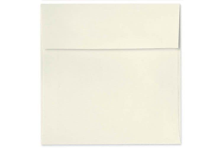 LUX 5 x 5 Square Envelopes, 50/Box, Natural - 100% Recycled (8505-NPC-50)