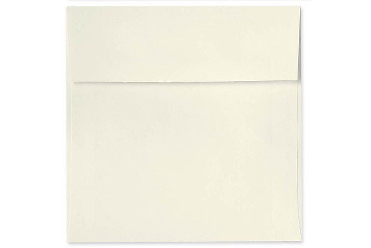 LUX 5 x 5 Square Envelopes, 50/Box, Natural (8505-03-50)
