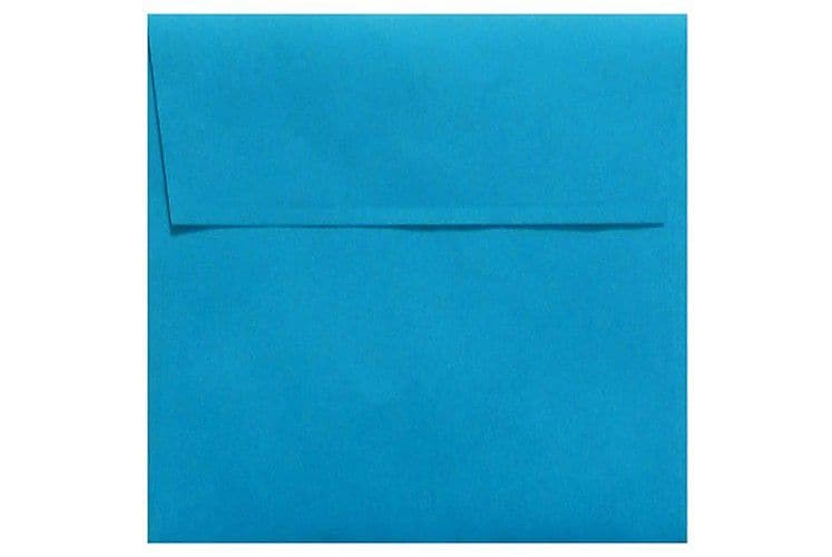 LUX 5 x 5 Square Envelopes, 50/Box, Pool (LUX-8505-102-50)