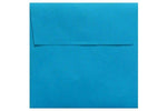 LUX 80lbs. 5" x 5" Square Envelopes W/Peel & Press, Pool Blue, 250/BX