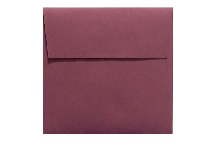 LUX 5 x 5 Square Envelopes, 50/Box, Vintage Plum (LUX-8505-104-50)