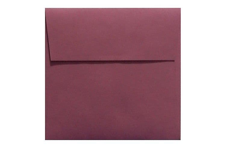 LUX 5 x 5 Square Envelopes, 500/Box, Vintage Plum (LUX-8505-104500)