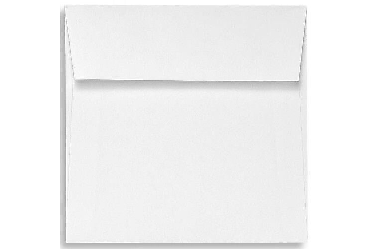 LUX 6 1/2 x 6 1/2 Square Envelopes, 50/Box, 70lb. Bright White (10928-50)
