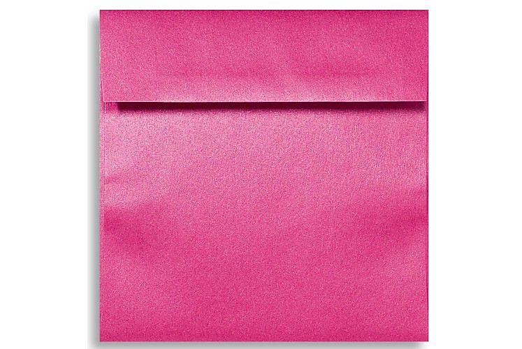 LUX 6 1/2 x 6 1/2 Square Envelopes, 250/Box, Azalea Metallic (8535-24-250)