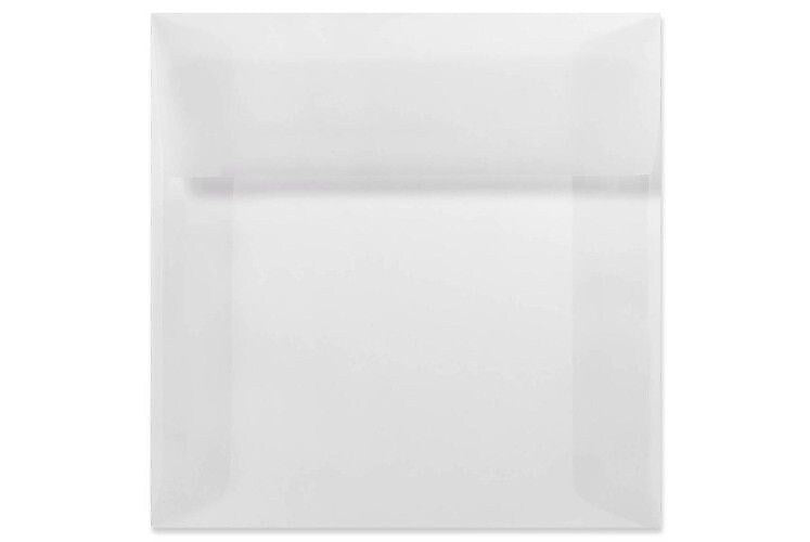 LUX 6 1/2 x 6 1/2 Square Envelopes 50/Box) 50/Box, Clear Translucent (8535-50-50)