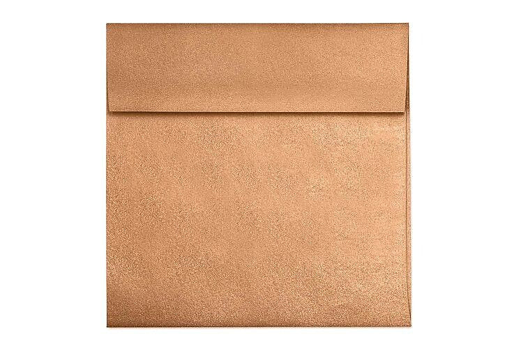 LUX 6 1/2 x 6 1/2 Square Envelopes, 50/Box, Copper Metallic (8535-11-50)