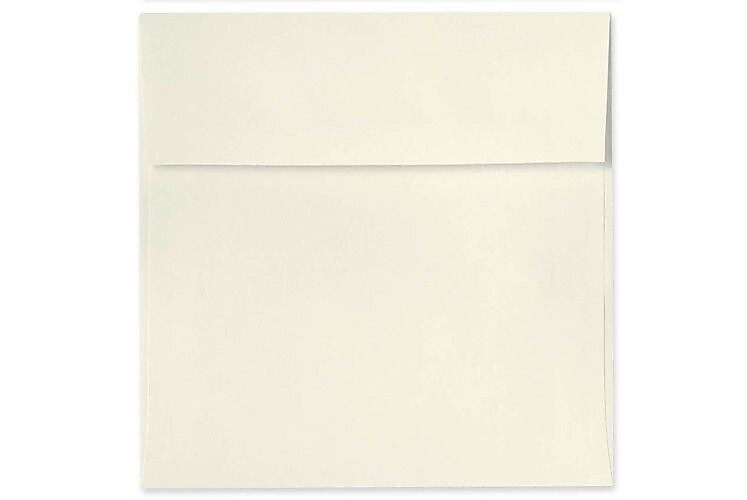 LUX 6 1/2 x 6 1/2 Square Envelopes, 50/Box, Natural (8535-03-50)