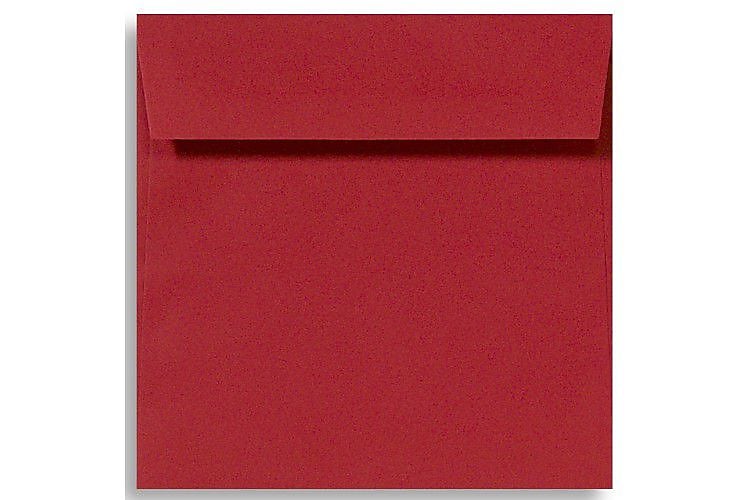 LUX 6 1/2 x 6 1/2 Square Envelopes, 50/Box, Ruby Red (EX8535-18-50)
