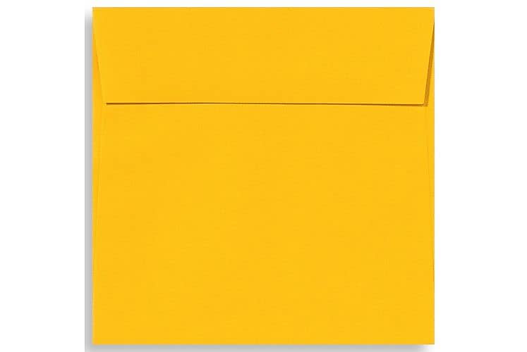 LUX 6 1/2 x 6 1/2 Square Envelopes, 1000/Box, Sunflower (EX8535-12-1000)
